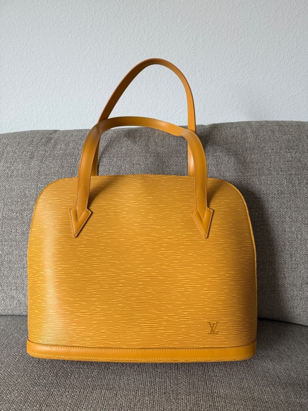 Preloved Louis Vuitton Mustard Epi Leather Satchel